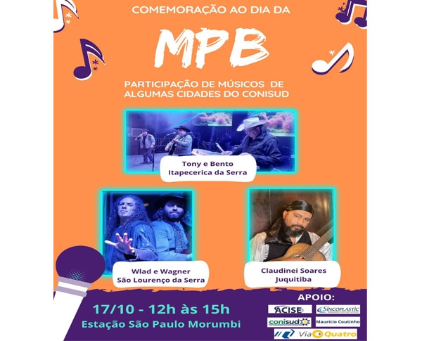 Artistas da regi&atilde;o se apresentam na Esta&ccedil;&atilde;o S&atilde;o Paulo Morumbi / Linha 4-Amarela no Dia da MPB