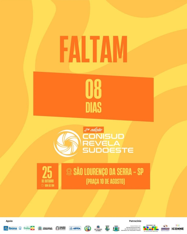 Faltam apenas 8 dias para o Revela Sudoeste!