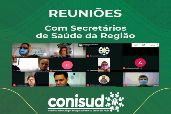 REUNI&Otilde;ES COM OS SECRET&Aacute;RIOS DE SA&Uacute;DE DA REGI&Atilde;O.