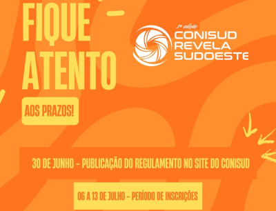 Aten&ccedil;&atilde;o, produtores, artistas e participantes do Revela Sudoeste!