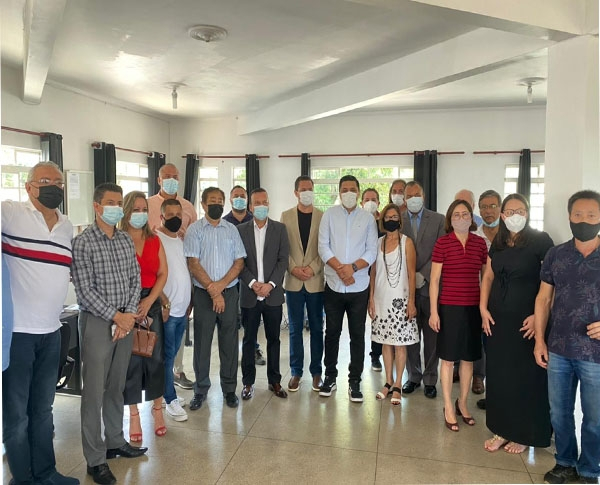 CONISUD RECEBE A ILUSTRE VISITA DO PREFEITO DE TABO&Atilde;O DA SERRA, JOS&Eacute; APRIGIO E VEREADORES EM SUA SEDE