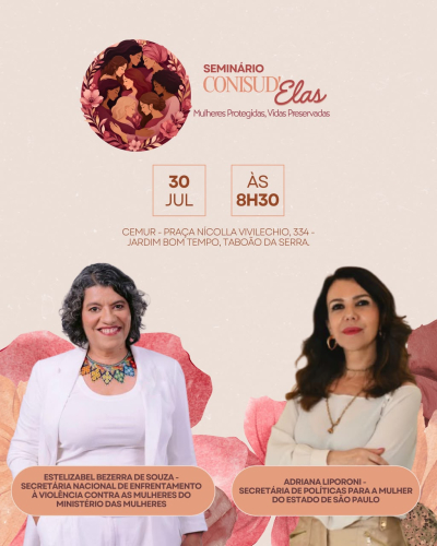 grandes refer&ecirc;ncias na constru&ccedil;&atilde;o de pol&iacute;ticas p&uacute;blicas para as mulheres estar&atilde;o conosco no Conisud&rsquo;Elas.