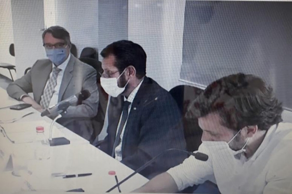 Eduardo Trani &ndash; Subsecret&aacute;rio - (&agrave; esquerda); Marcos Penido &ndash; Secret&aacute;rio (ao centro) e Sergio Marson - Coordenador de Fiscaliza&ccedil;&atilde;o e Biodiversidade (&agrave; direita).