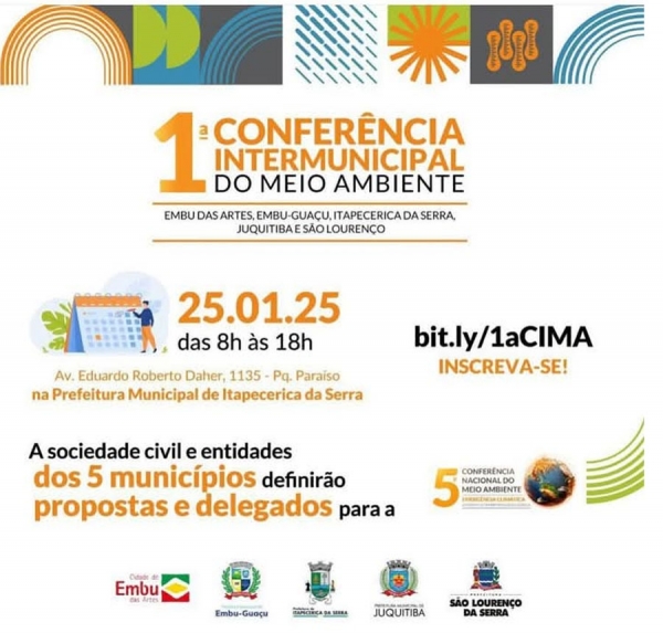 Convoca&ccedil;&atilde;o para a confer&ecirc;ncia Intermunicipal do Meio Ambiente: 25/01/2025