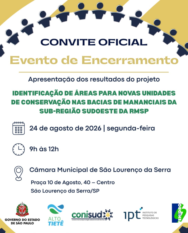 CONISUD e IPT promovem evento de encerramento de projeto para identifica&ccedil;&atilde;o de novas Unidades de Conserva&ccedil;&atilde;o na regi&atilde;o