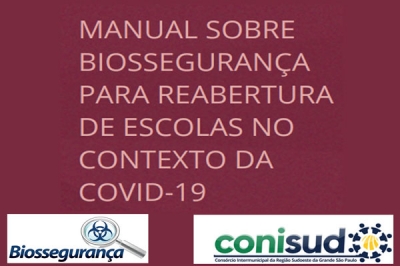 Manual apresenta recomendações de biossegurança para reabertura de escolas no contexto da Covid-19